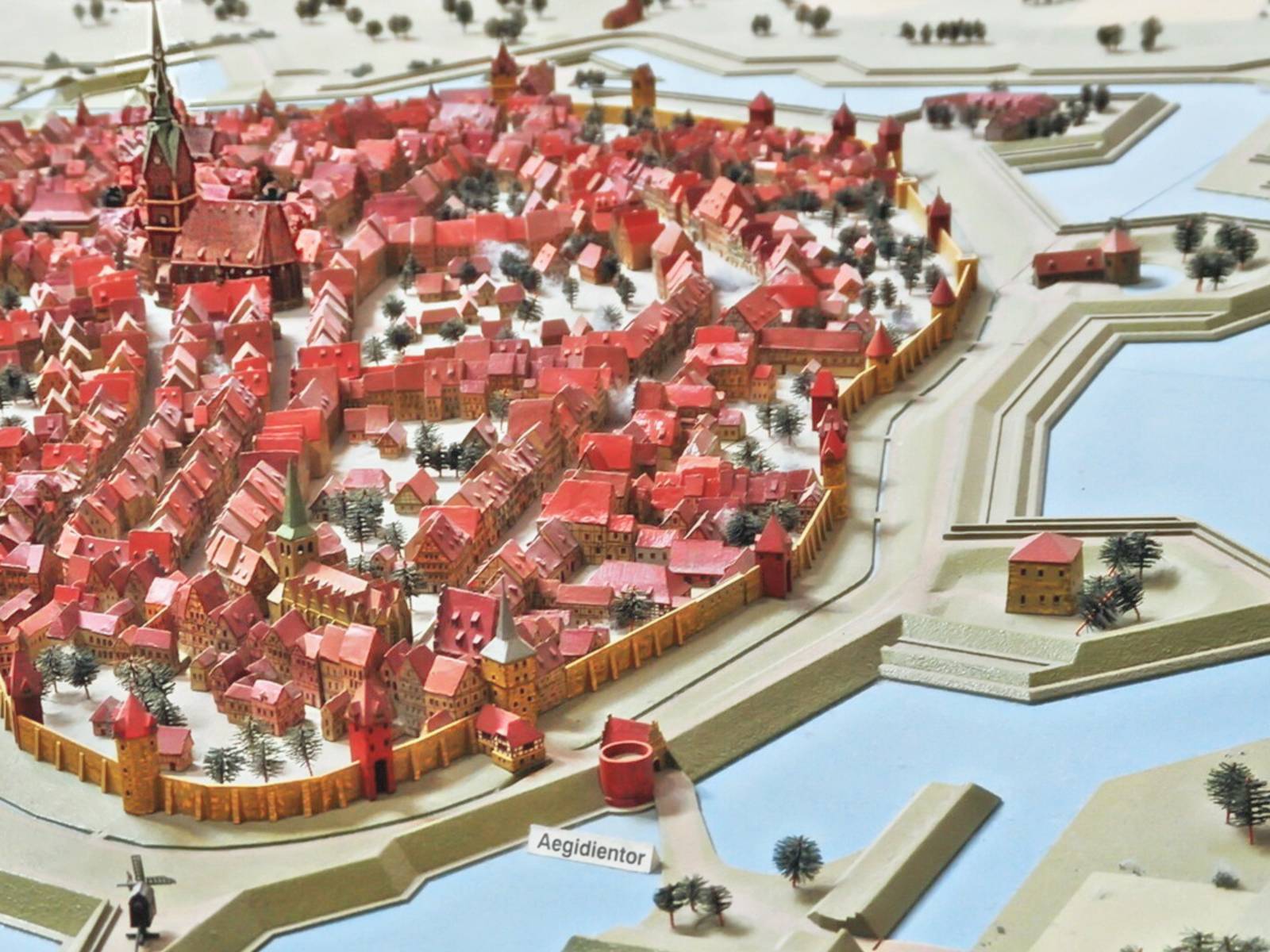 Modell der Stadt Hannover in der Zeit von 1689.