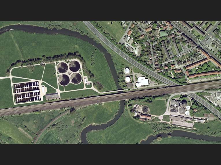Luftbild vom KW Herrenhausen